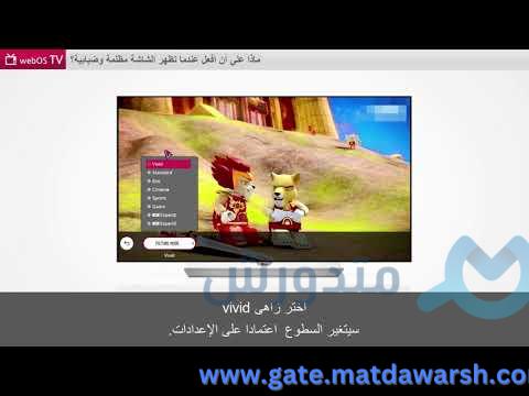 [WebOS TV] إستكشاف الأخطاء وإصلاحها إذا كانت جودة الصورة غير جيدة في جهازك التلفزيوني إل جي